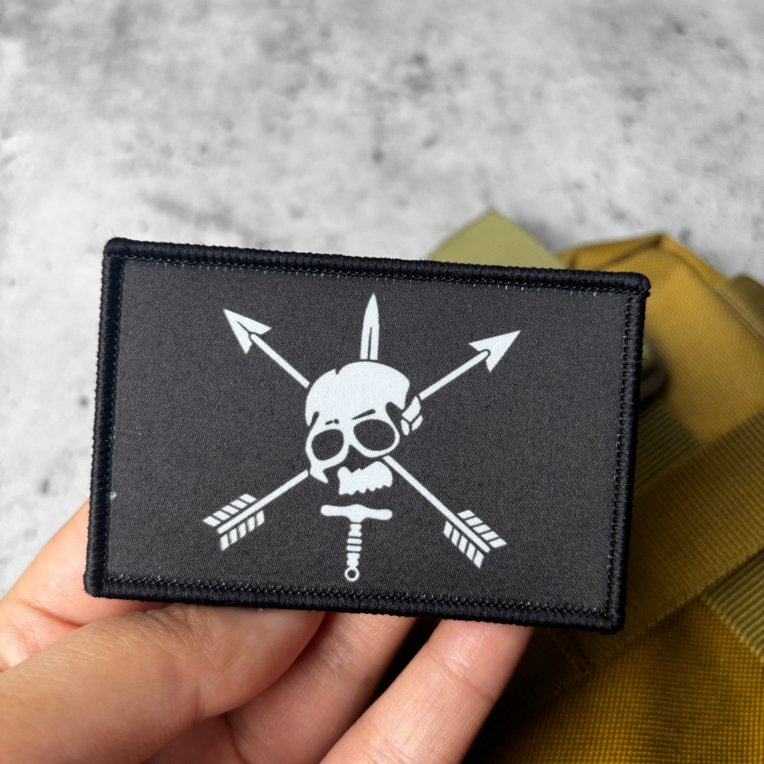 Edc Everyday Carry Knives - スカルクロスアローパッチ 戦術モラールパッチ ナイフプリント フックループ ミリタリーバッジ バックパック