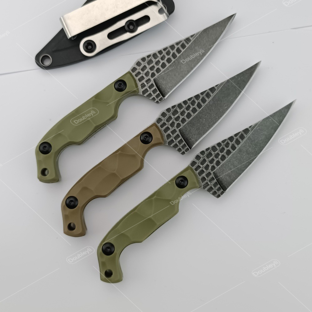 Edc Carry Knife - 実用的なナイロン繊維製のハンドルを備えた、高品質なアウトドア用ストレートナイフ。EDC（エブリデイキャリー）、冒険、旅行、ハイキング、バーベキュー、釣りなど、多用途に使えるナイフ。