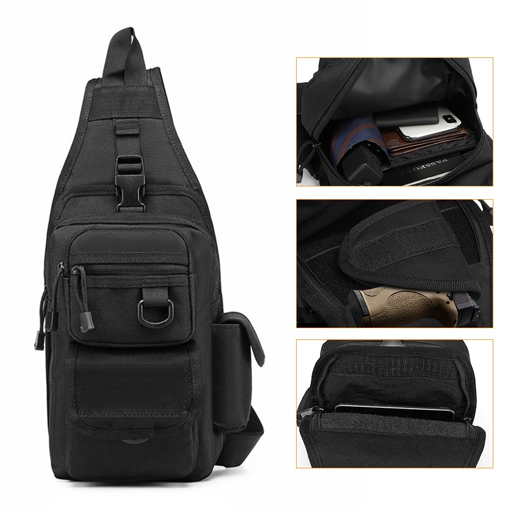 隠し戦術的なピストルバッグ,屋外ツールバッグ,EDC,調整可 - Edc Concealed Carry Sling Bag のレビューと価格