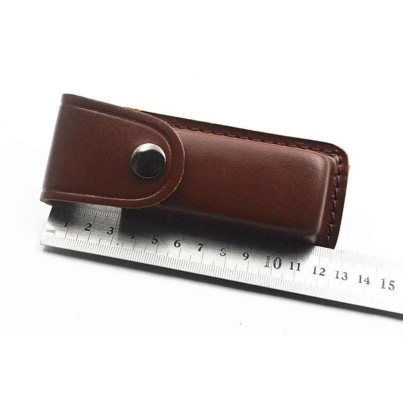 Swayboo-折りたたみ式牛革レザーケース,固定刃付きレザ - Edc Everyday Carry Knives のレビューと価格