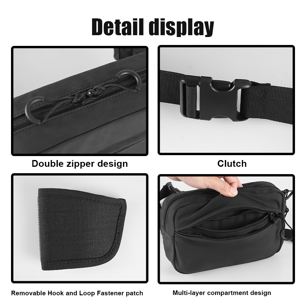 ガンバッグ 隠し携帯用ウエストバッグ タクティカルファニーパ - Edc Carry Fanny Pack のレビューと価格