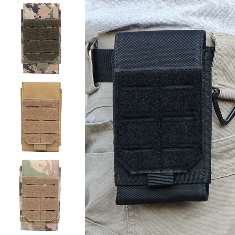 アウトドアモール携帯電話ポーチ戦術的なウエストパックキャンプ - Edc Carry Fanny Pack のレビューと価格