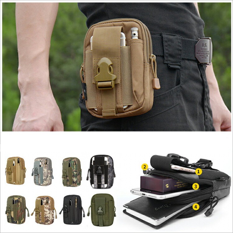 小さなモールポーチウエストパックバッグ電話ホルダーアウトドア - Edc Carry Kit のレビューと価格