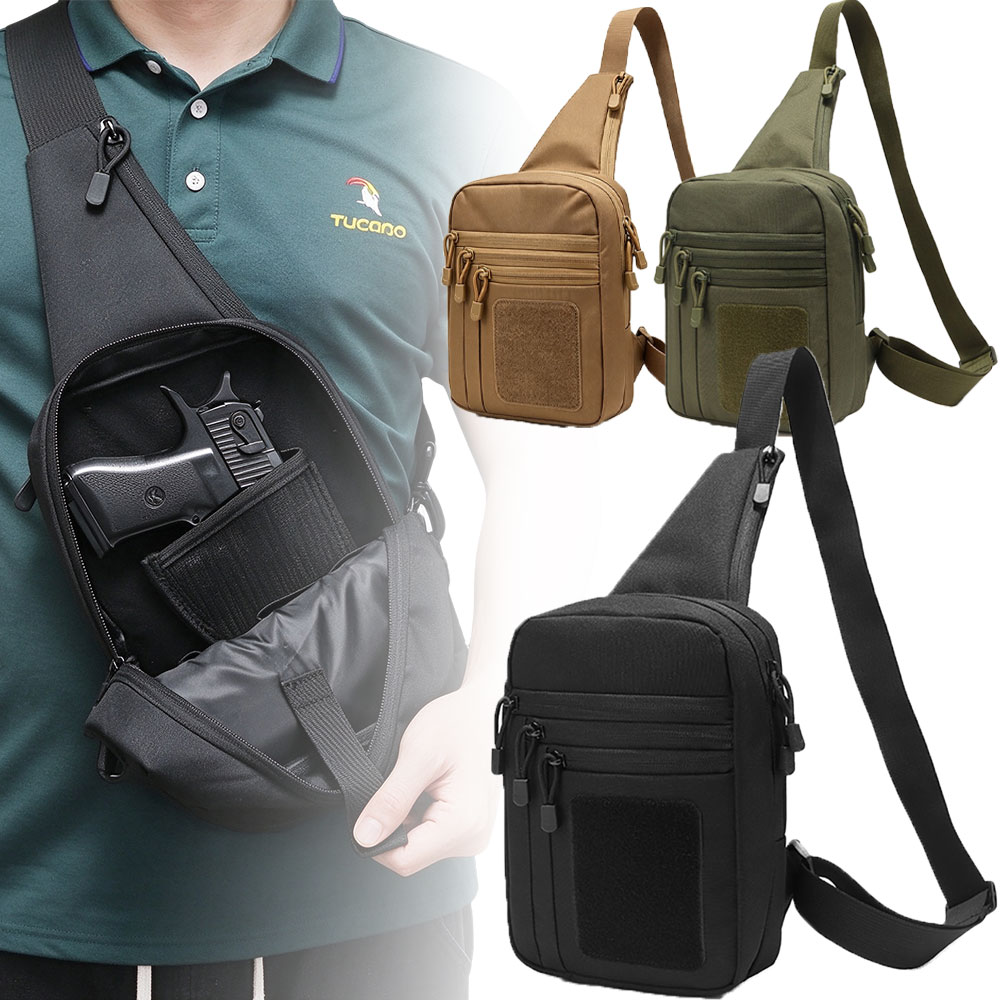 タクティカル・クロスボディ・ショルダー・ピストルバッグ。隠し - Edc Concealed Carry Sling Bag のレビューと価格