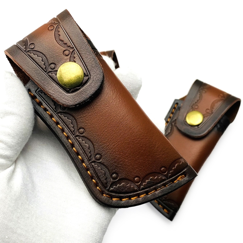ポータブル折りたたみナイフ収納シースポーチベルトループ付きレ - Edc Everyday Carry Knives のレビューと価格